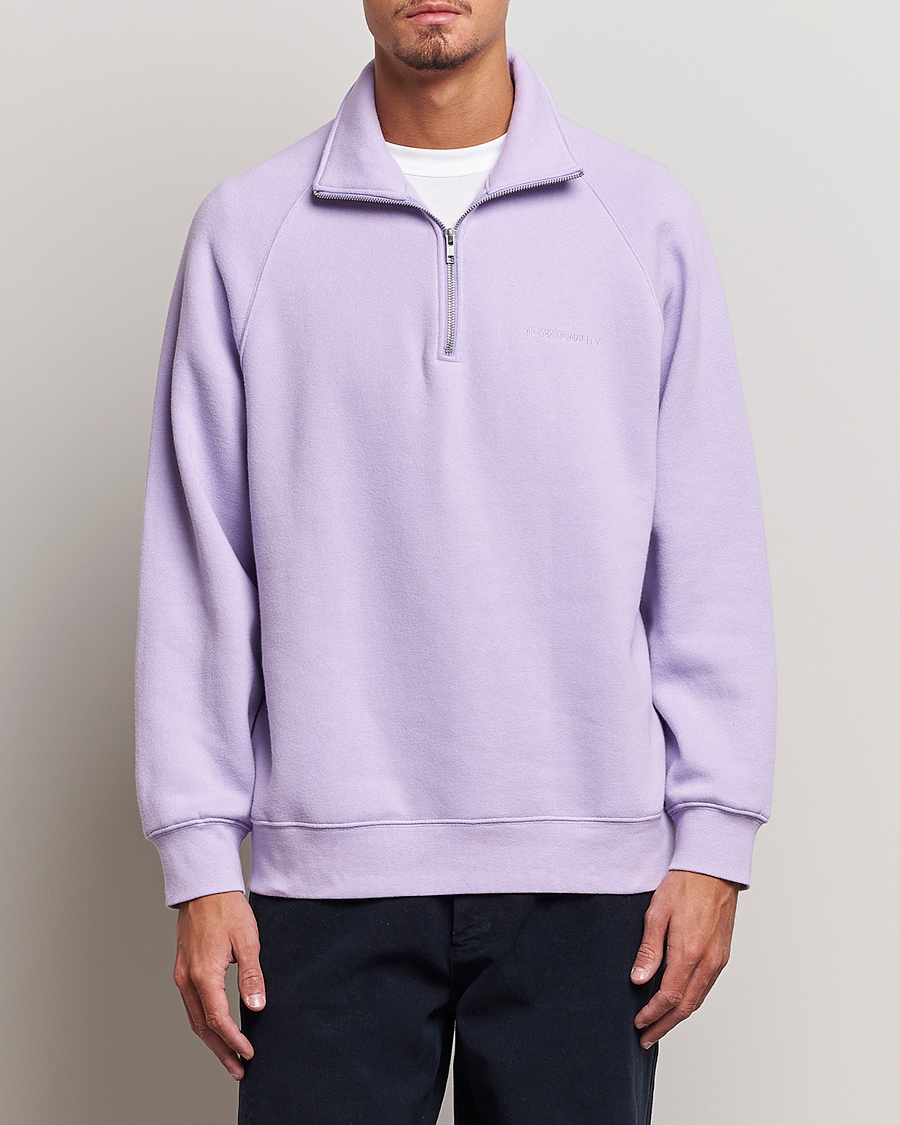 Herr | Tröjor | NN07 | Carlo Half Zip Purple Rose