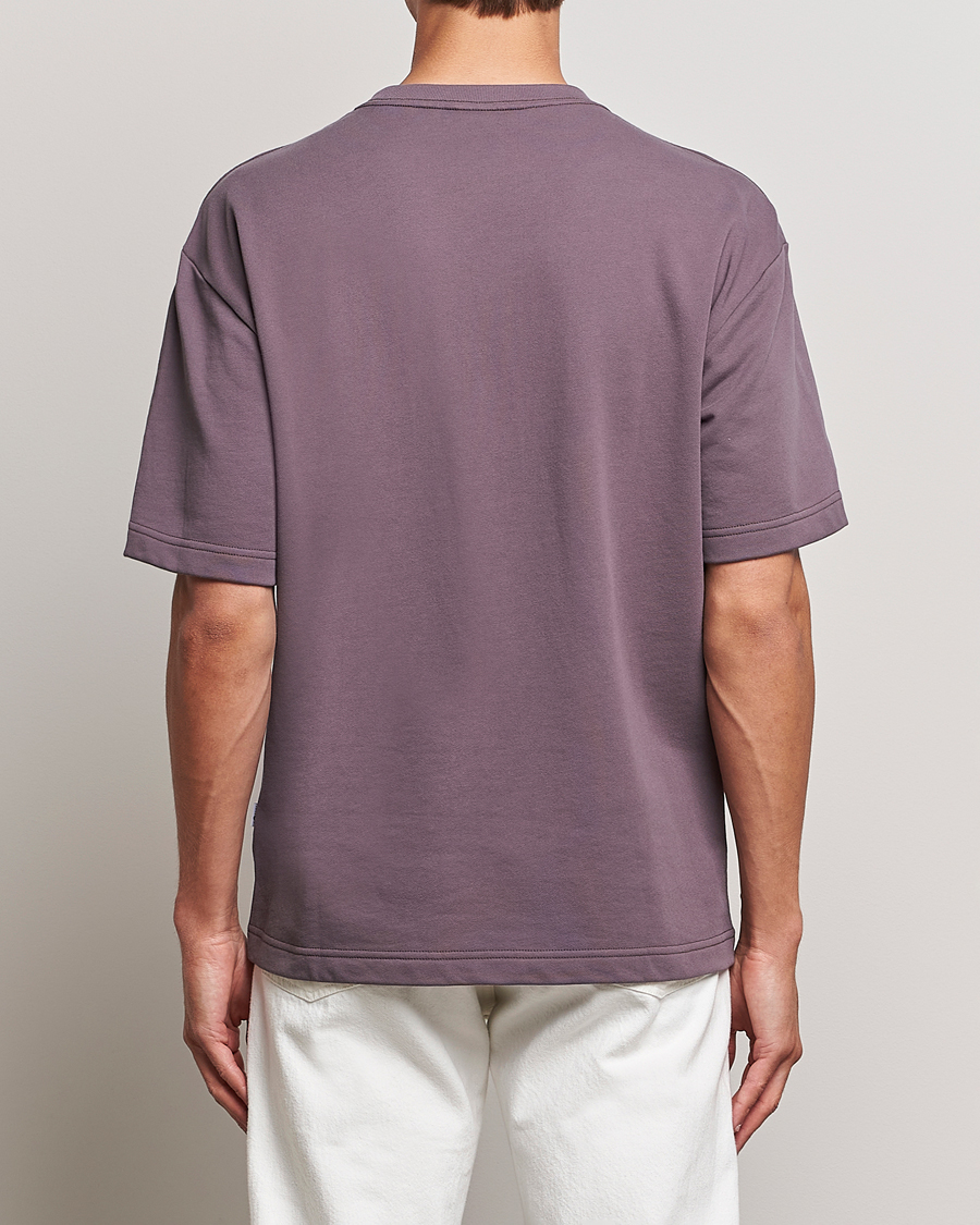 Herr | T-Shirts | NN07 | Alan Heavy T-Shirt Purple Brown