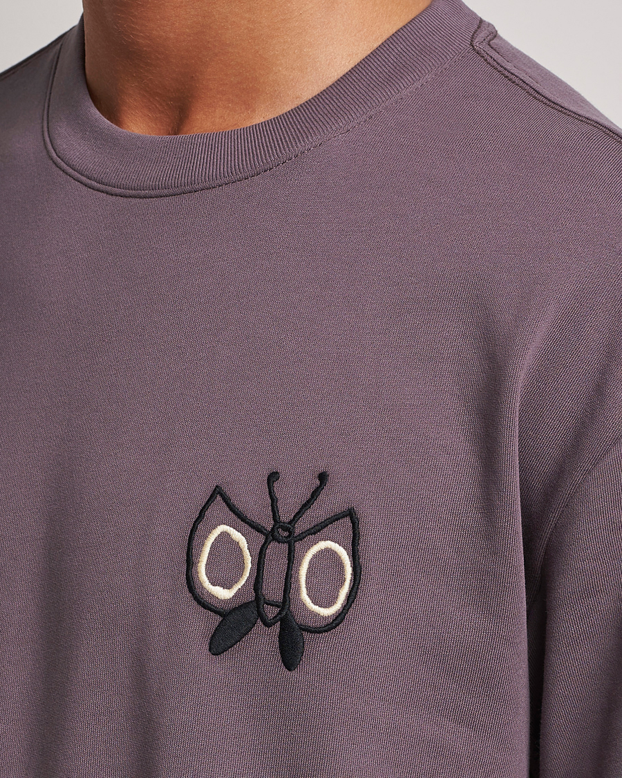 Herr | T-Shirts | NN07 | Alan Heavy T-Shirt Purple Brown