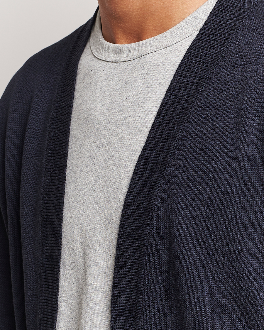 Herr | Tröjor | NN07 | Bradley Cotton Cardigan Navy