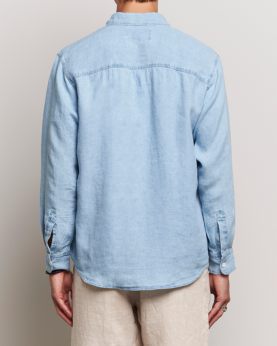 Herr | Skjortor | NN07 | Quinn Linen Shirt Light Indigo