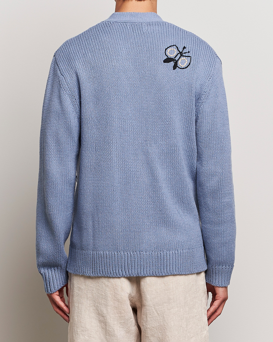 Herr | Tröjor | NN07 | Milton Knitted Cardigan Ashley Blue Mel