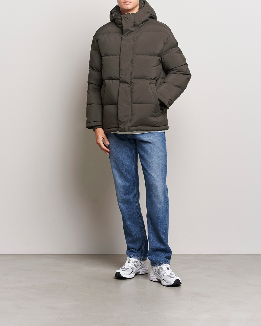 Herr | Jackor | NN07 | Matthew Padded Down Jacket Army Grey