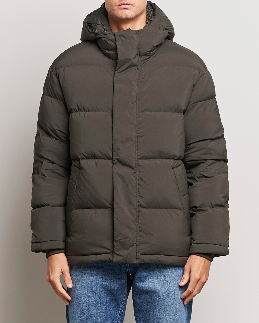 Herr | Jackor | NN07 | Matthew Padded Down Jacket Army Grey