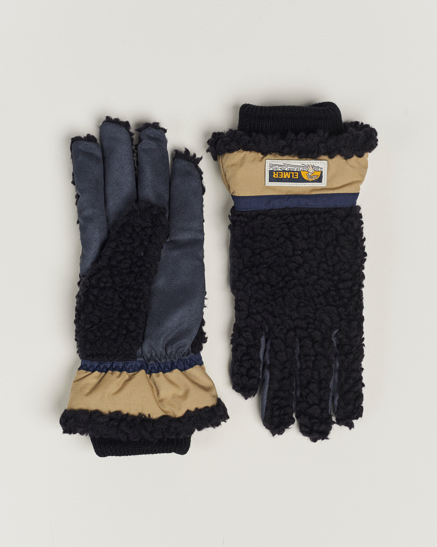 Herr | Handskar | Elmer by Swany | Sota Wool Teddy Gloves Black