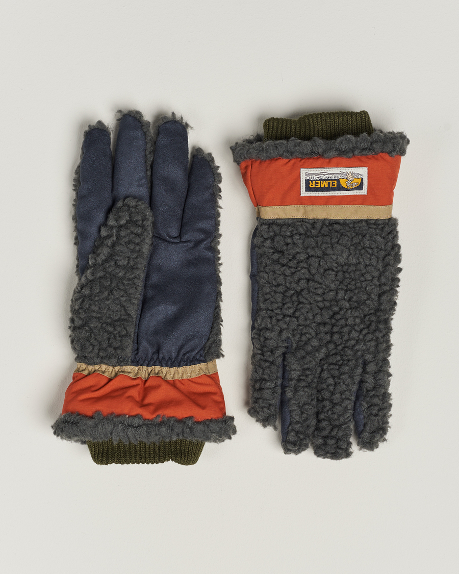 Herr |  | Elmer by Swany | Sota Wool Teddy Gloves Khaki