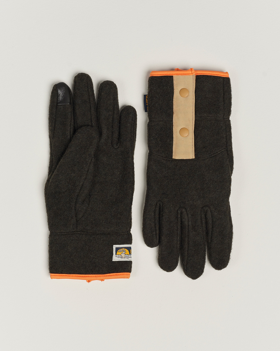 Herr | Elmer by Swany Recycled Wool Fleece Gloves Dark Brown | Elmer by Swany | Recycled Wool Fleece Gloves Dark Brown