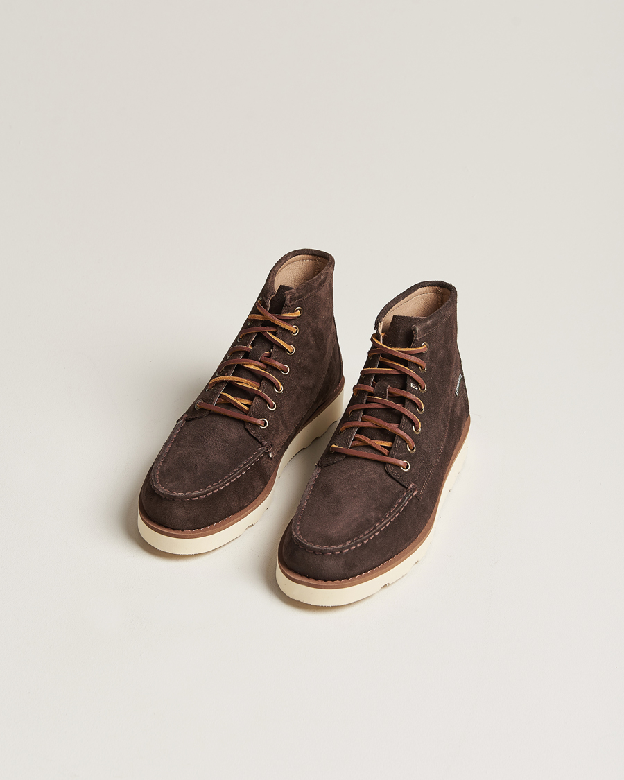 Herr | Preppy Authentic | Sebago | Tala Oiled Suede Mid Boot Dark Brown