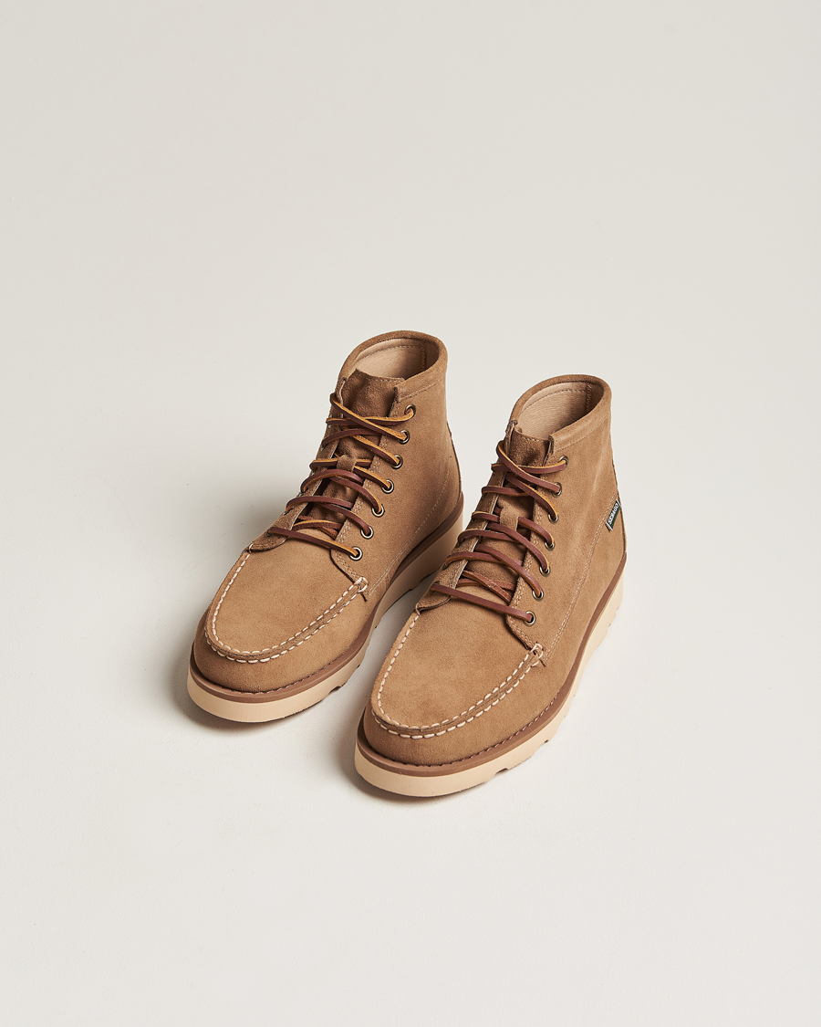 Herr | Kängor | Sebago | Tala Oiled Suede Mid Boot Beige Camel