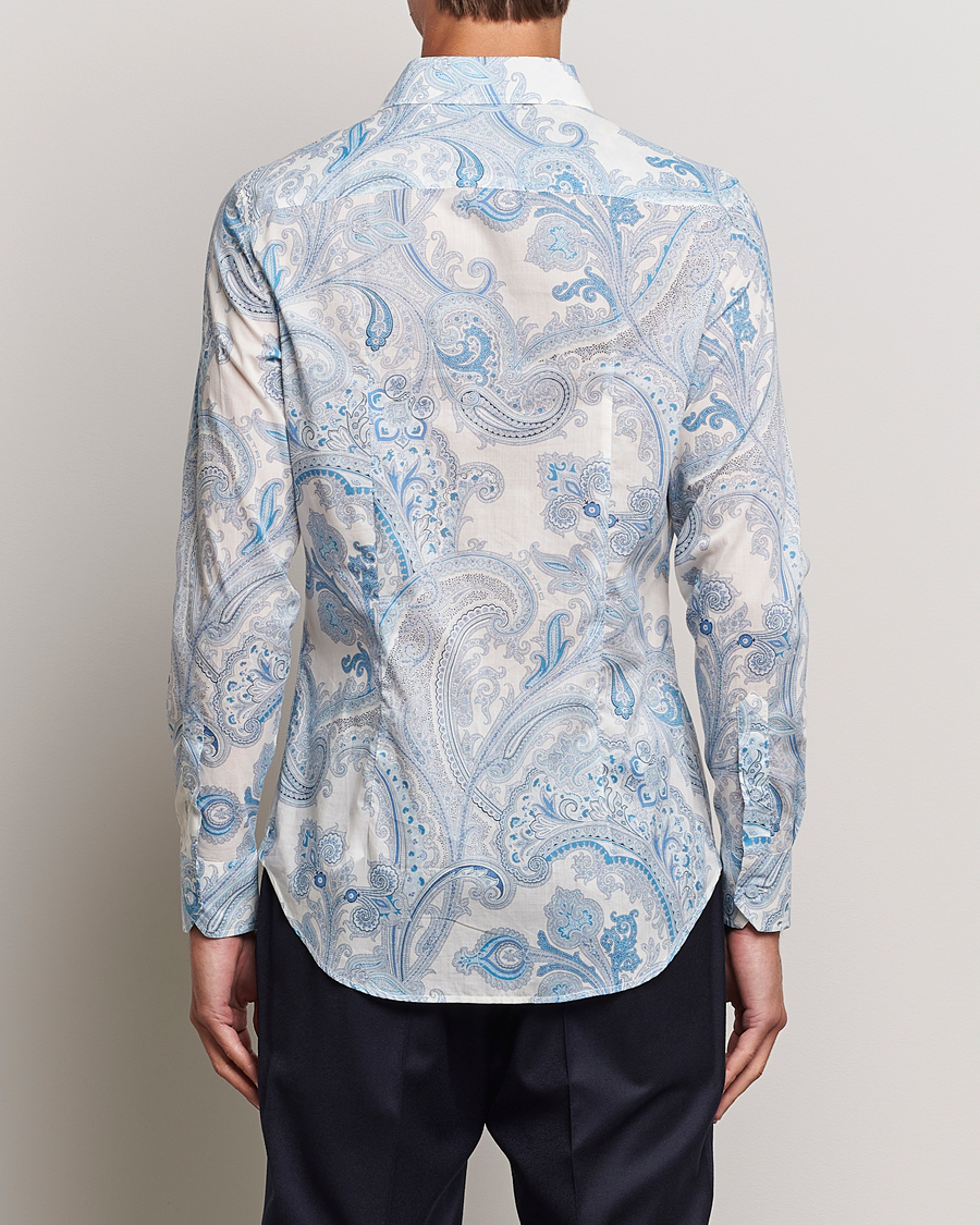 Herr | Skjortor | Etro | Slim Fit Paisley Shirt Azzurro