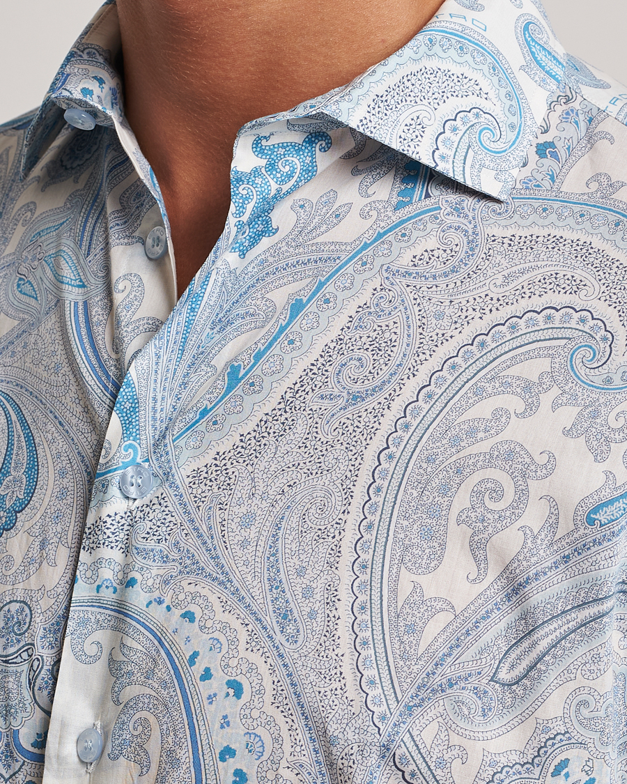 Herr | Skjortor | Etro | Slim Fit Paisley Shirt Azzurro