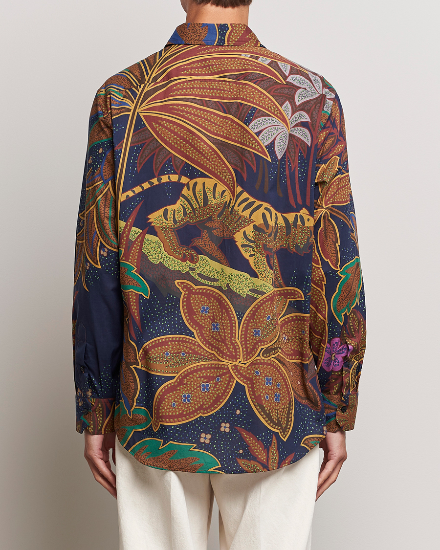 Herr | Skjortor | Etro | Oversize Jungle Printed Shirt Navy