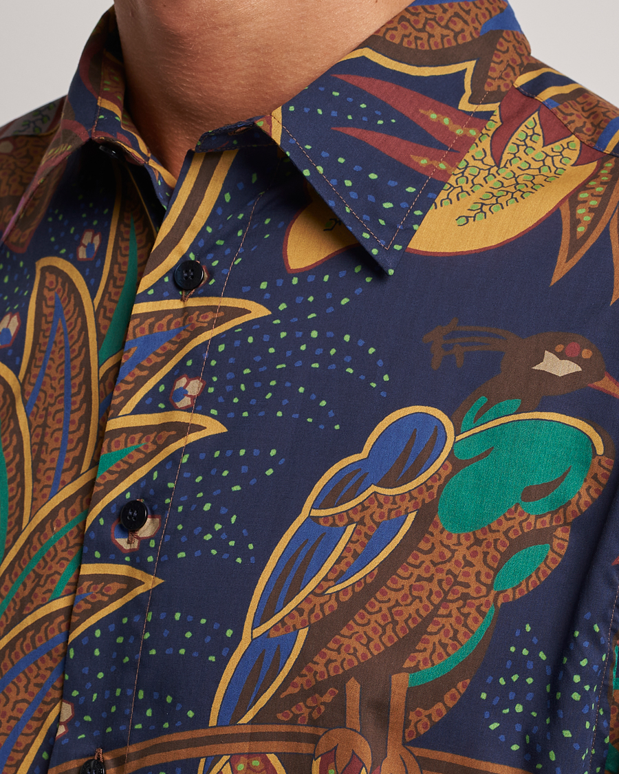 Herr | Skjortor | Etro | Oversize Jungle Printed Shirt Navy
