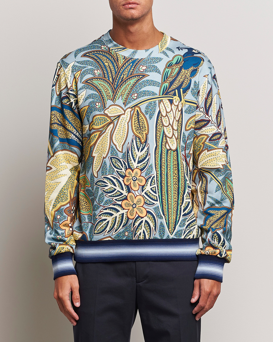Herr | Tröjor | Etro | Jungle Printed Sweatshirt Azzurro