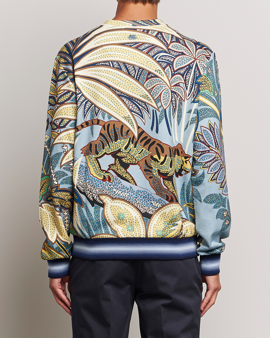 Herr | Tröjor | Etro | Jungle Printed Sweatshirt Azzurro