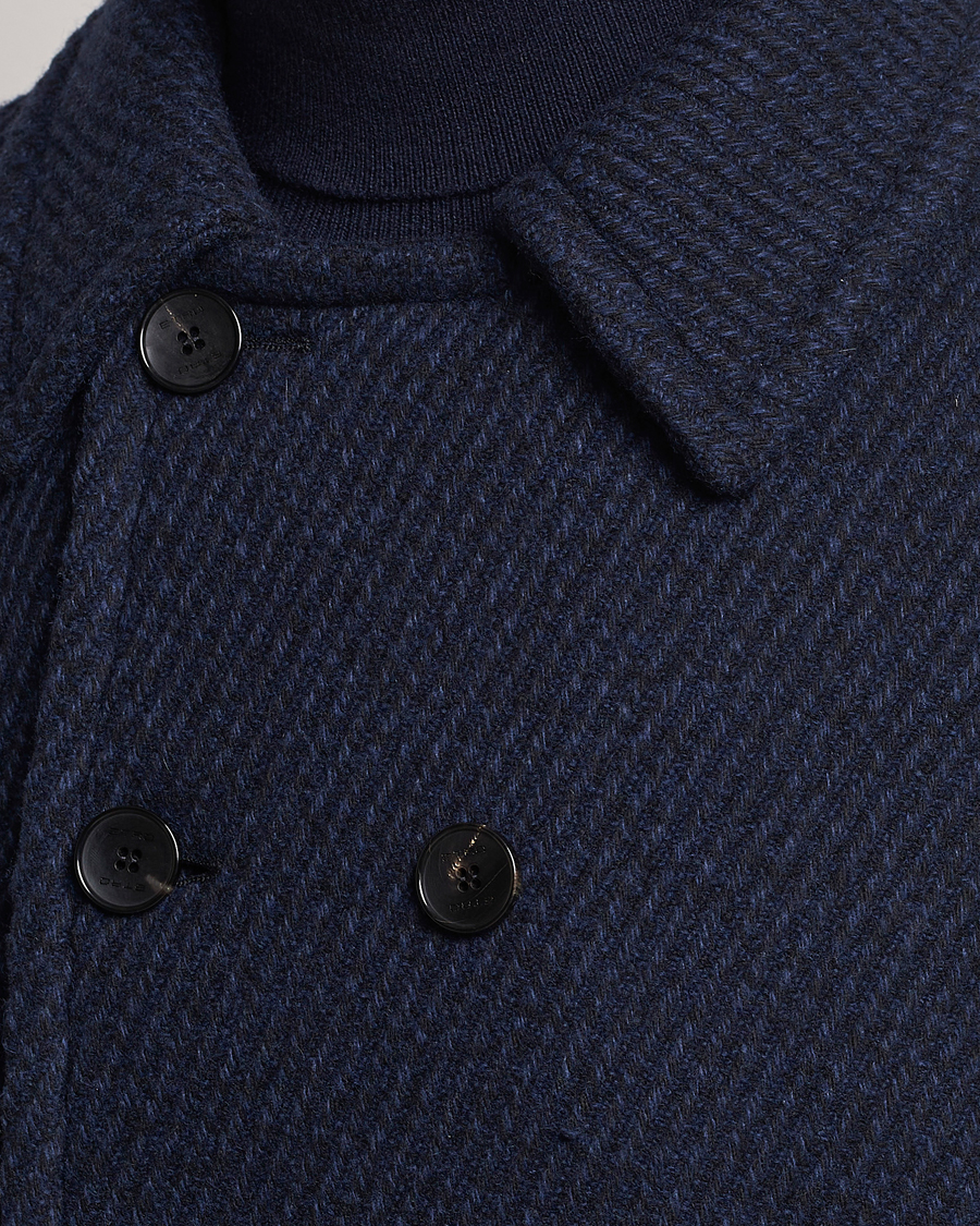 Herr | Jackor | Etro | Wool Peacoat Navy