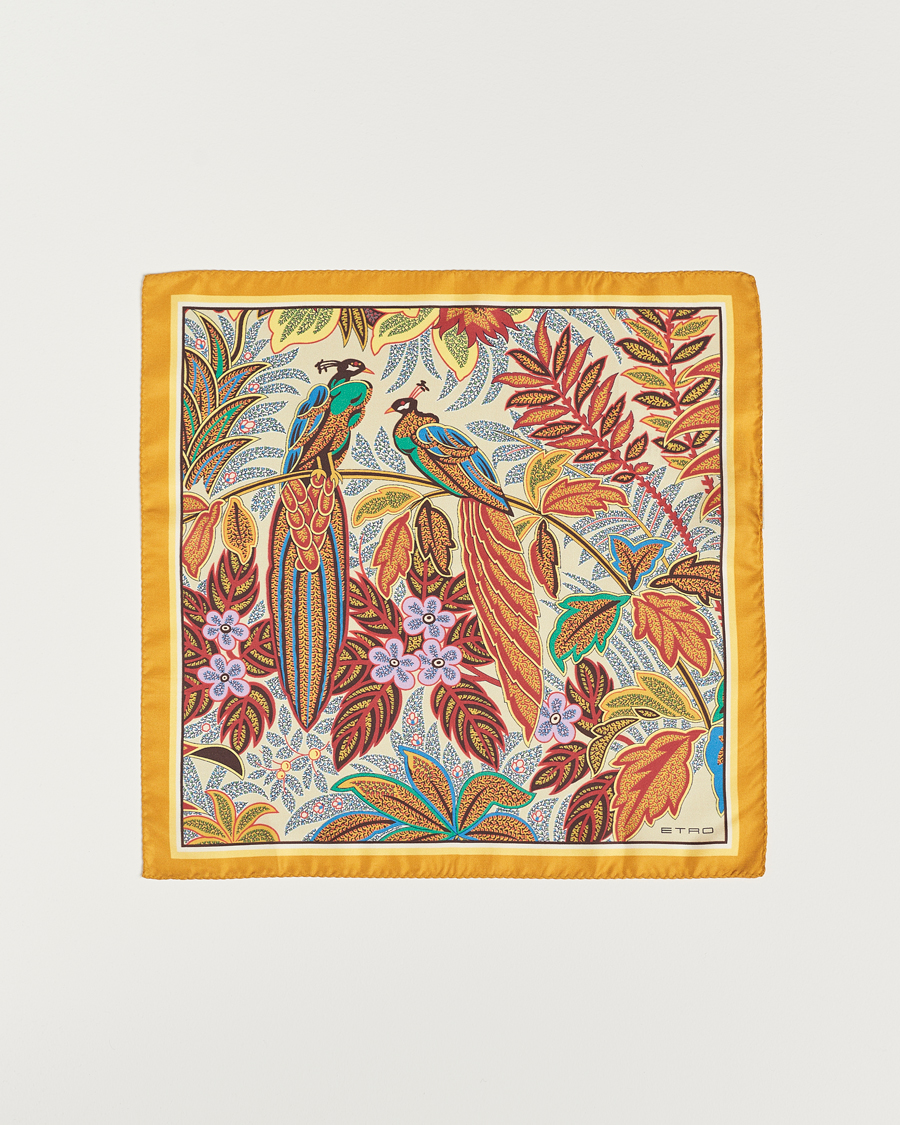 Herr | Etro Bangalore Printed Pocket Square Beige | Etro | Bangalore Printed Pocket Square Beige