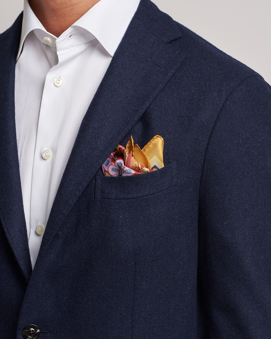 Herr |  | Etro | Bangalore Printed Pocket Square Beige