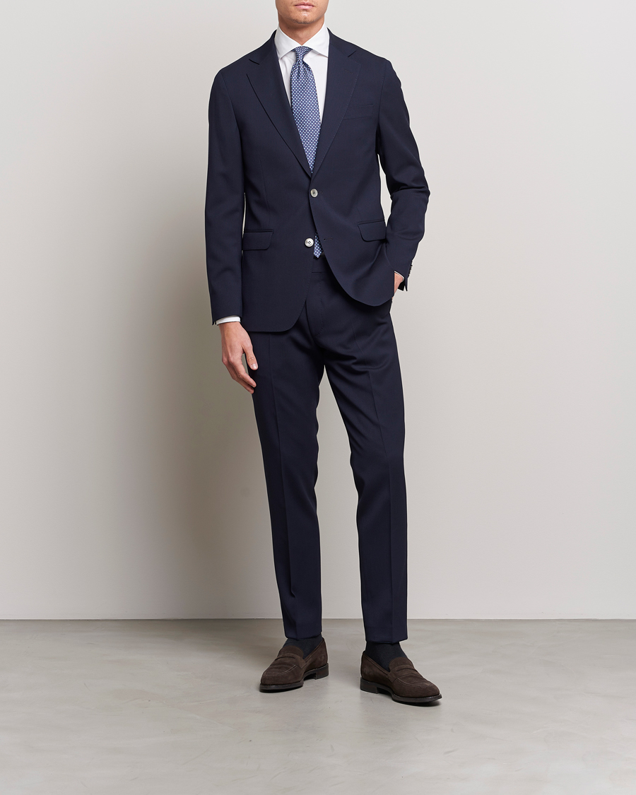 Herr | Kavajer | Oscar Jacobson | Ego Wool Blazer Blue