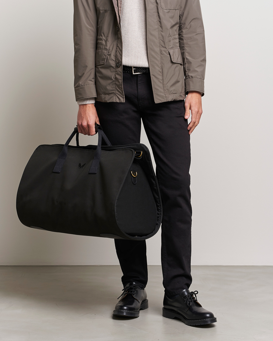 Herr | Weekendbags | Bennett Winch | Canvas Suit Carrier Holdall Black