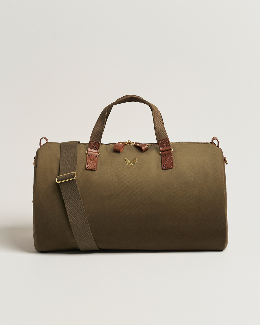 Herr | Bennett Winch Canvas Suit Carrier Holdall Olive | Bennett Winch | Canvas Suit Carrier Holdall Olive