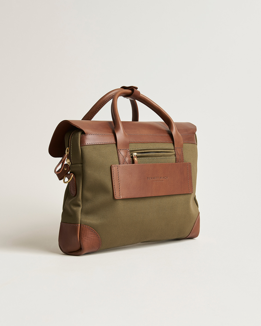 Herr | Väskor | Bennett Winch | Canvas Briefcase Olive