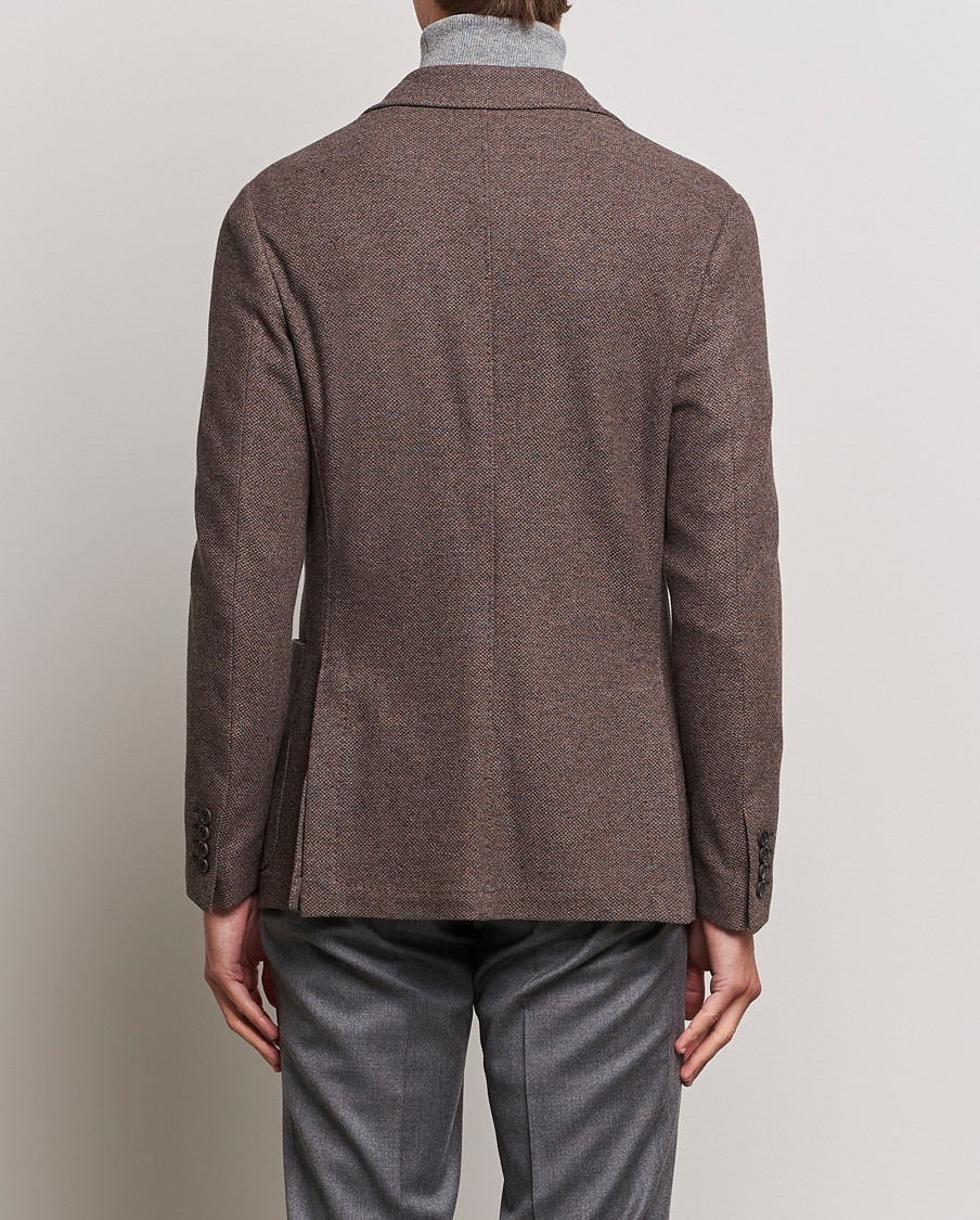 Herr | Kavajer | Canali | Structured Wool Jersey Jacket Beige