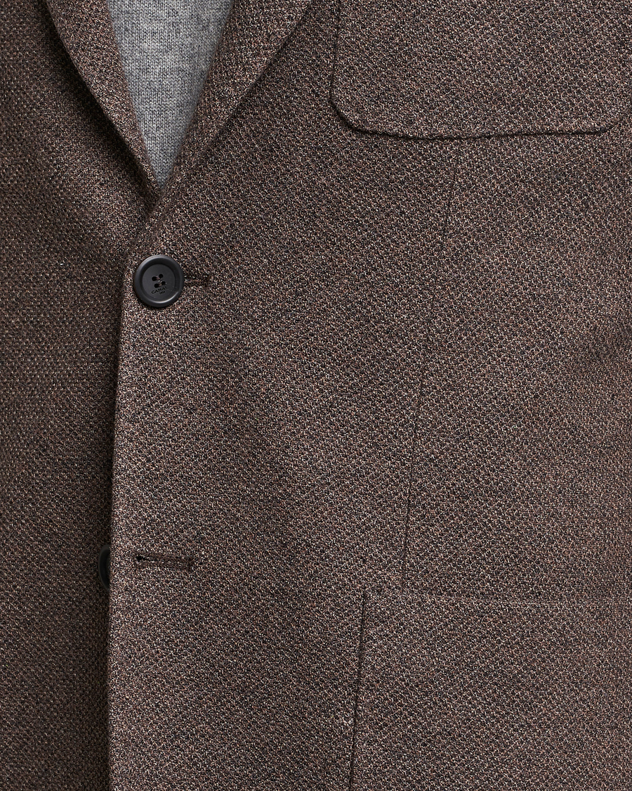 Herr | Kavajer | Canali | Structured Wool Jersey Jacket Beige