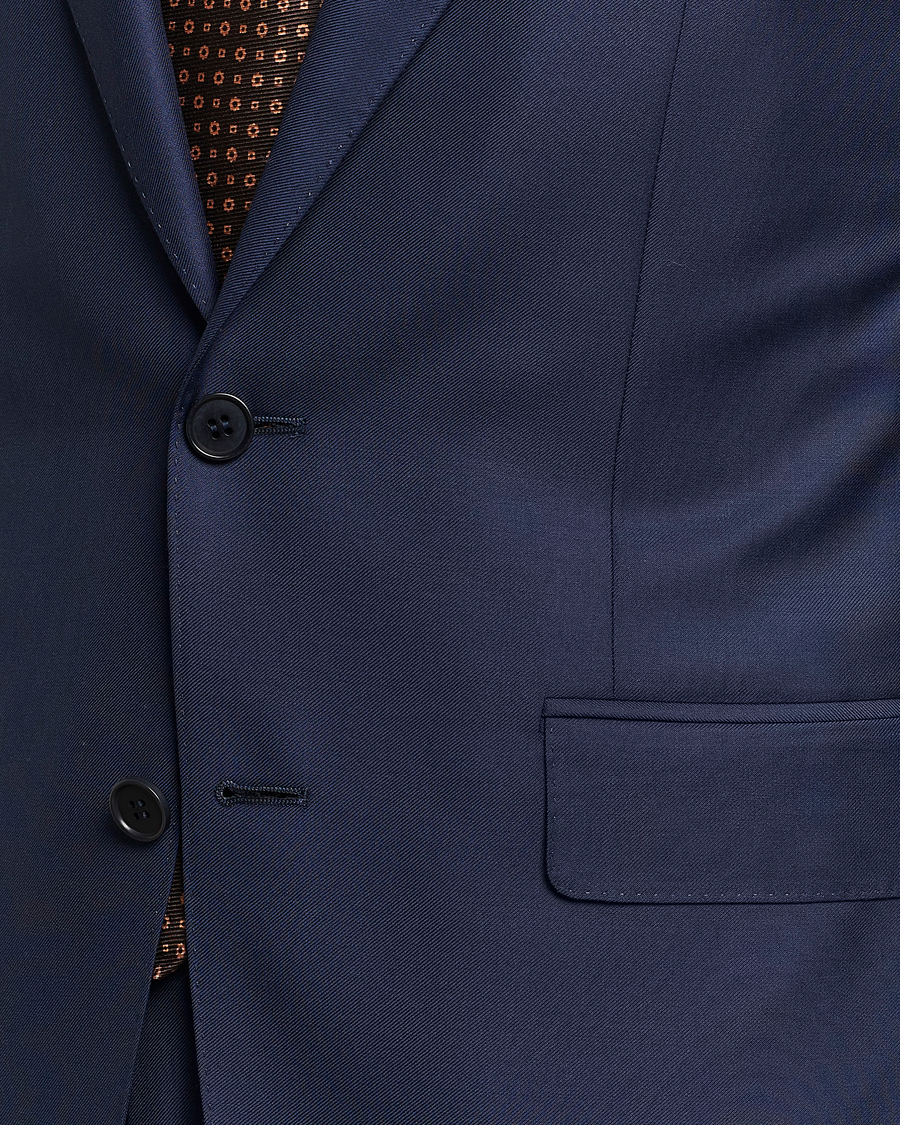 Herr | Kostymer | Canali | Super 130s Wool Capri Suit Dark Blue