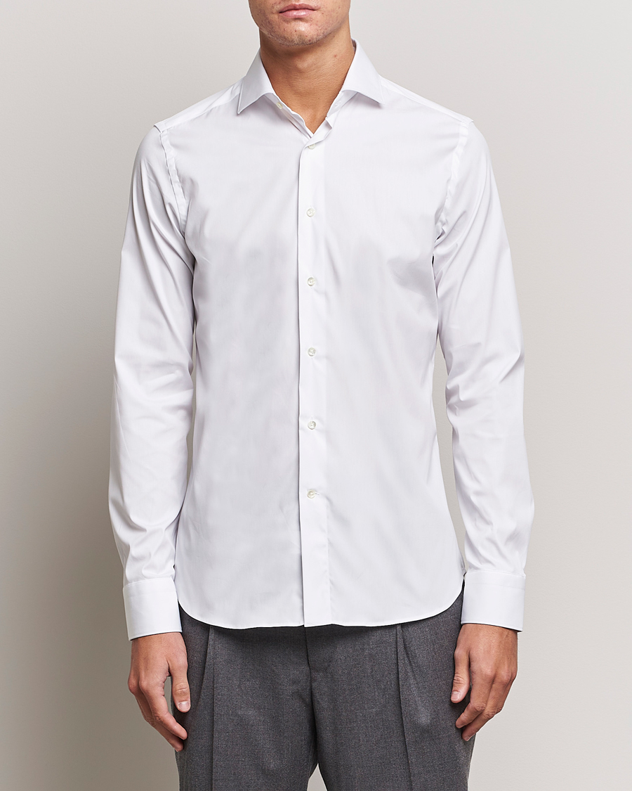 Herr | Canali | Canali | Slim Fit Cotton/Stretch Shirt White