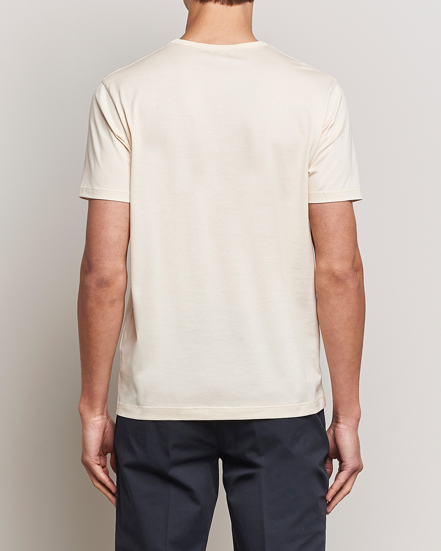 Herr | T-Shirts | Sunspel | Crew Neck Q82 Cotton T-Shirt Undyed