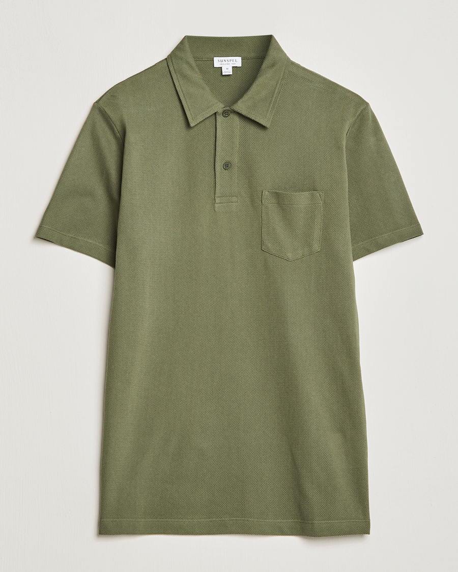 Herr | Pikéer | Sunspel | Riviera Polo Shirt Hunter Green