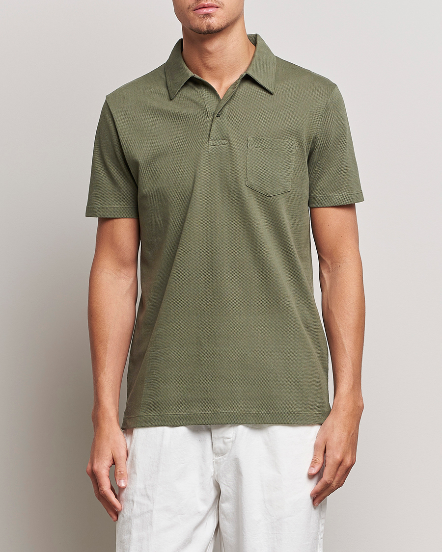 Herr | Sunspel | Sunspel | Riviera Polo Shirt Hunter Green