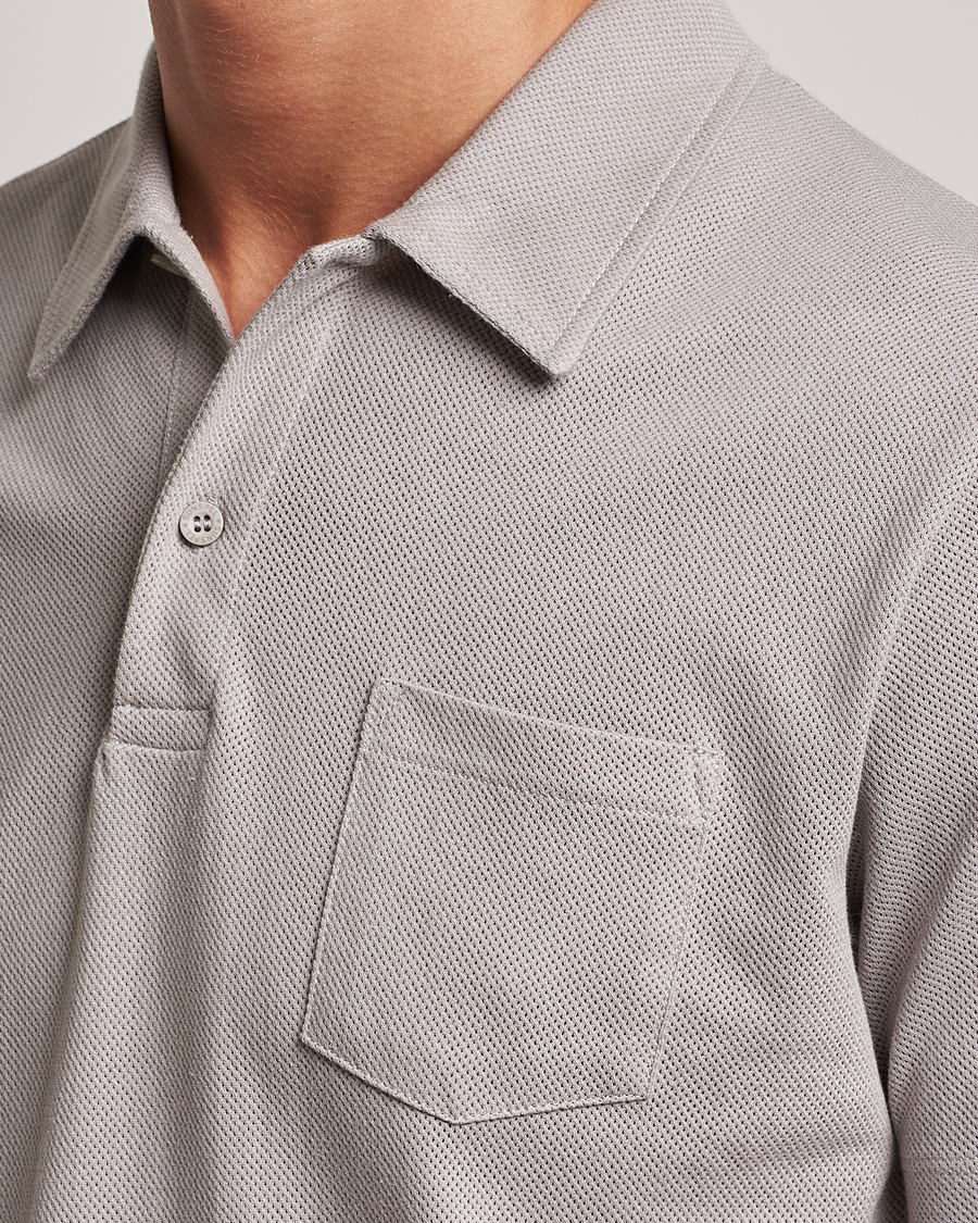 Herr | Pikéer | Sunspel | Riviera Polo Shirt Mid Grey