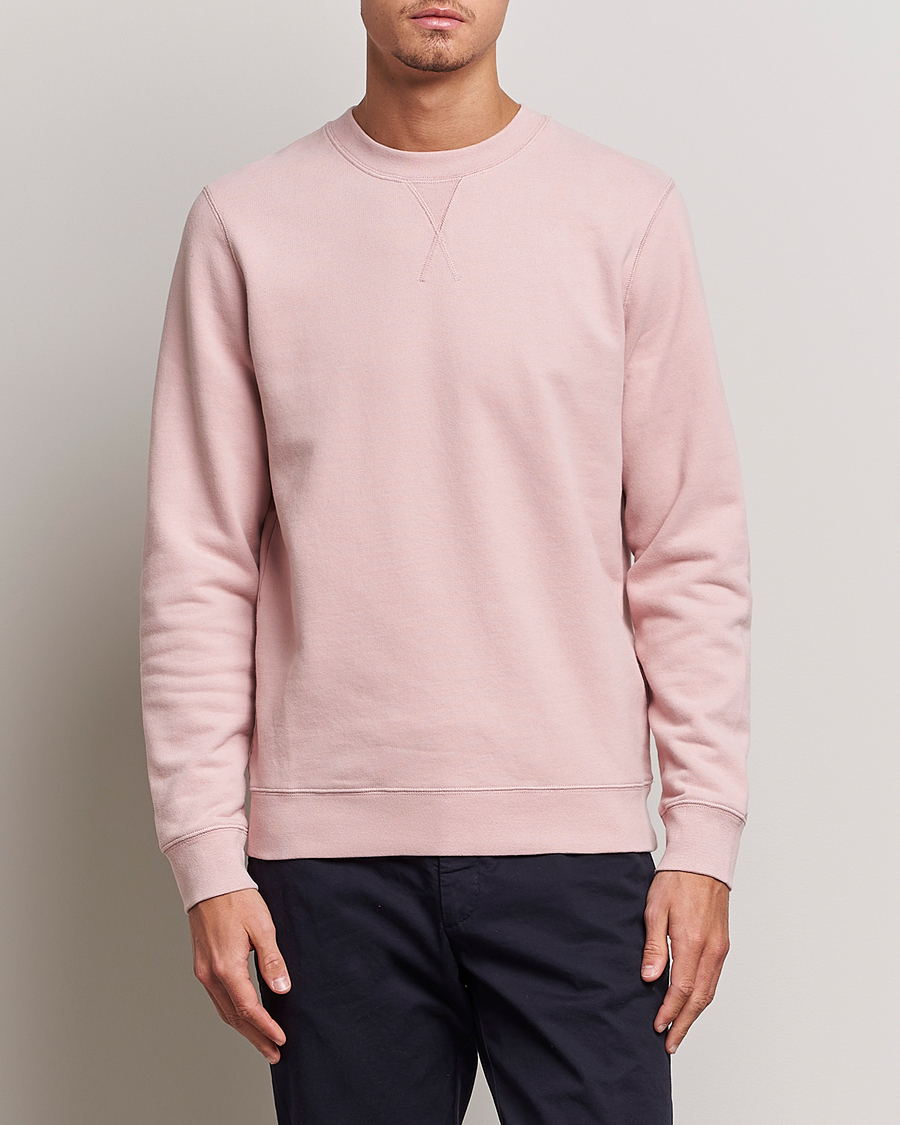 Herr | Tröjor | Sunspel | Loopback Sweatshirt Shell Pink