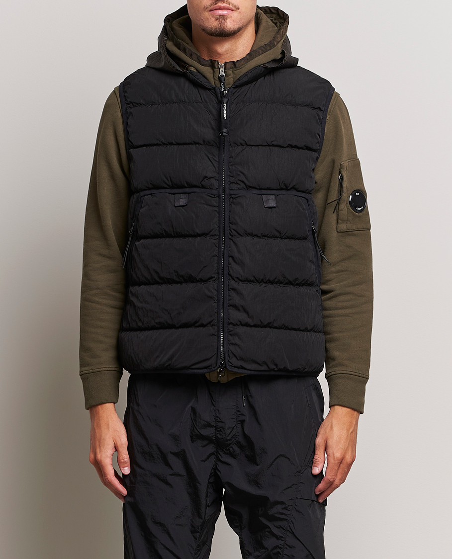 Herr | Jackor | C.P. Company | Eco-Chrome R Lightweight Down Vest Black