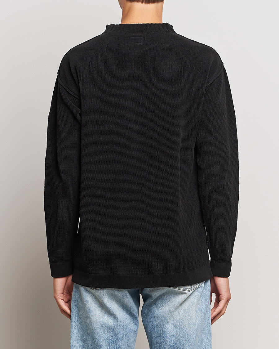 Herr | Tröjor | C.P. Company | Chenille Cotton Crewneck Black