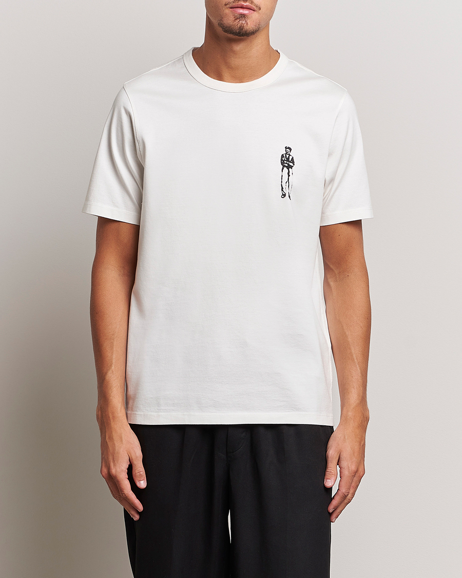 Herr | T-Shirts | C.P. Company | Mercerized Jersey Logo T-Shirt White