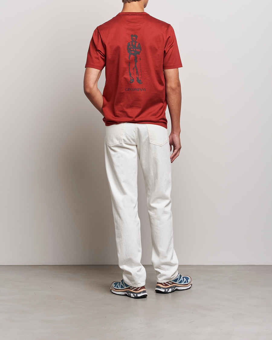Herr | T-Shirts | C.P. Company | Mercerized Jersey Logo T-Shirt Wine