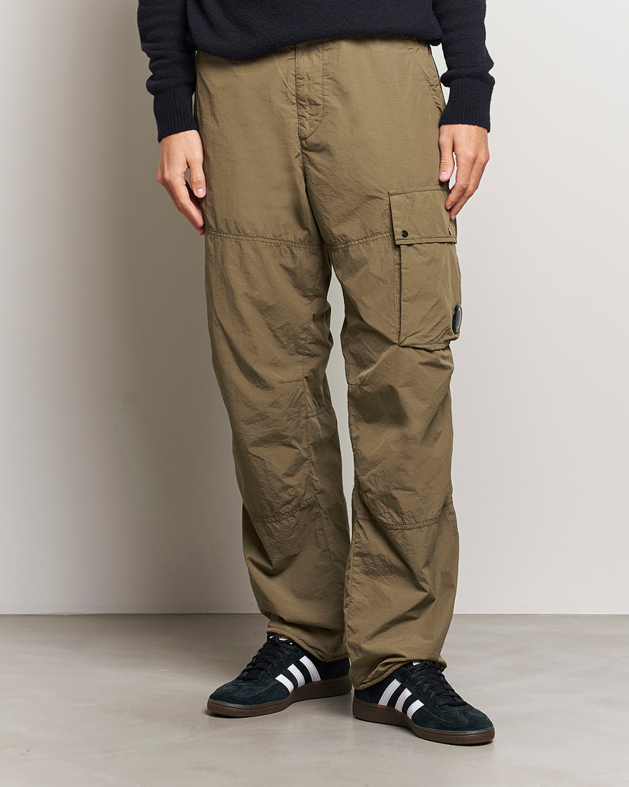 Herr | Byxor | C.P. Company | Flatt Nylon Cargo Pants Light Brown