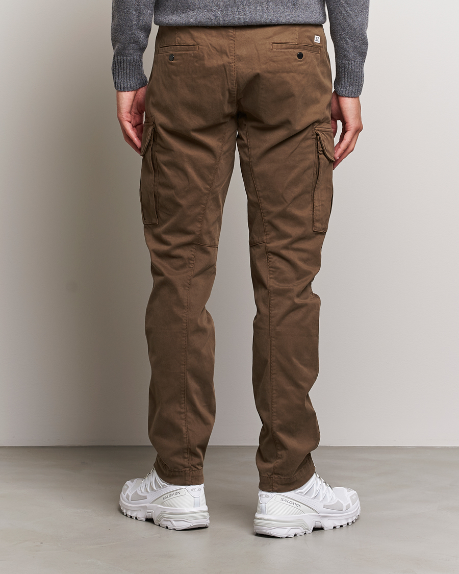 Herr | Byxor | C.P. Company | Stretch Satin Lens Cargo Pants Light Brown