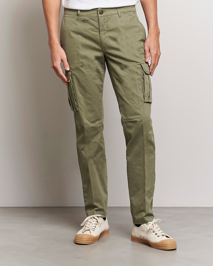 Herr | Rea kläder | Aeronautica Militare | Cotton Cargo Pants Green