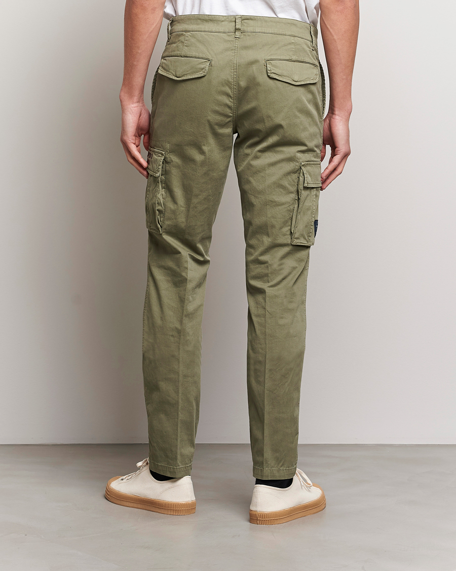 Herr | Byxor | Aeronautica Militare | Cotton Cargo Pants Green