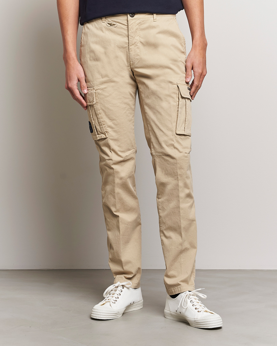 Herr | Rea kläder | Aeronautica Militare | Cotton Cargo Pants Sand