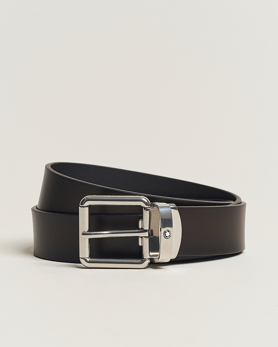 Herr | | Montblanc | 30mm Leather Belt Brown