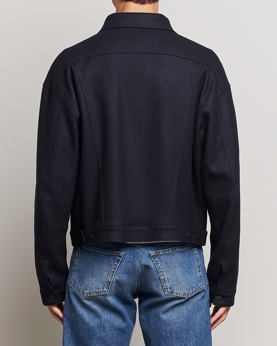 Herr | Jackor | Dsquared2 | Felt Wool Bomber Jacket Navy
