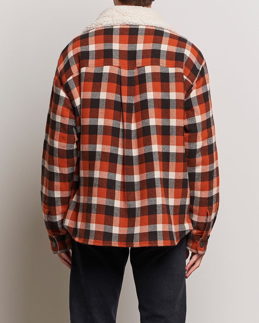 Herr | Jackor | Dsquared2 | Flannel Check Wool Jacket Rust/Blue