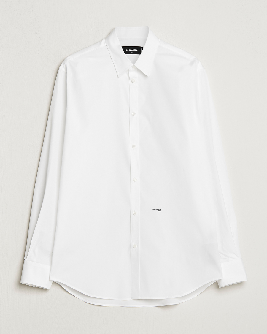 Herr | Skjortor | Dsquared2 | Relaxed Dan Poplin Shirt White