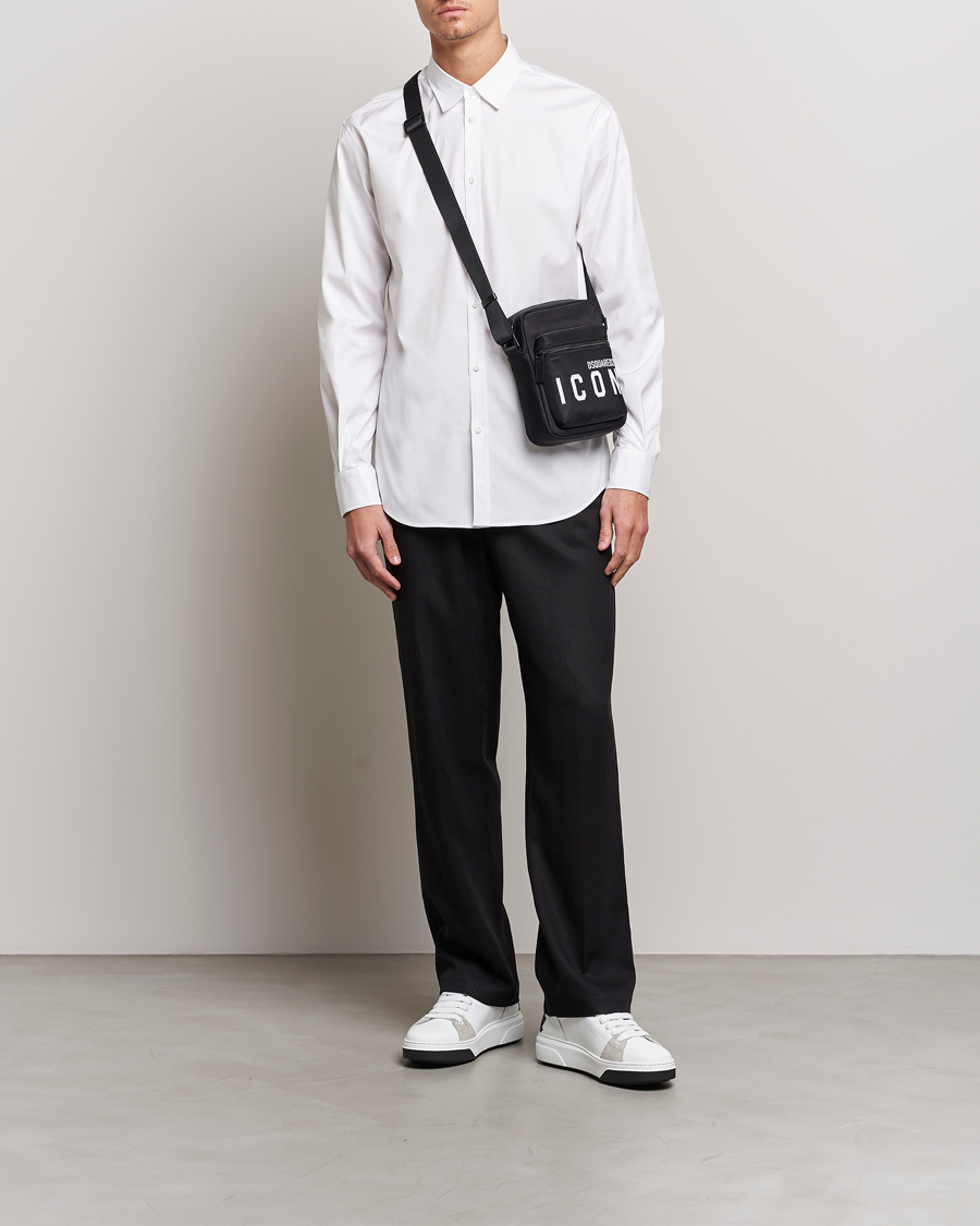 Herr | Skjortor | Dsquared2 | Relaxed Dan Poplin Shirt White