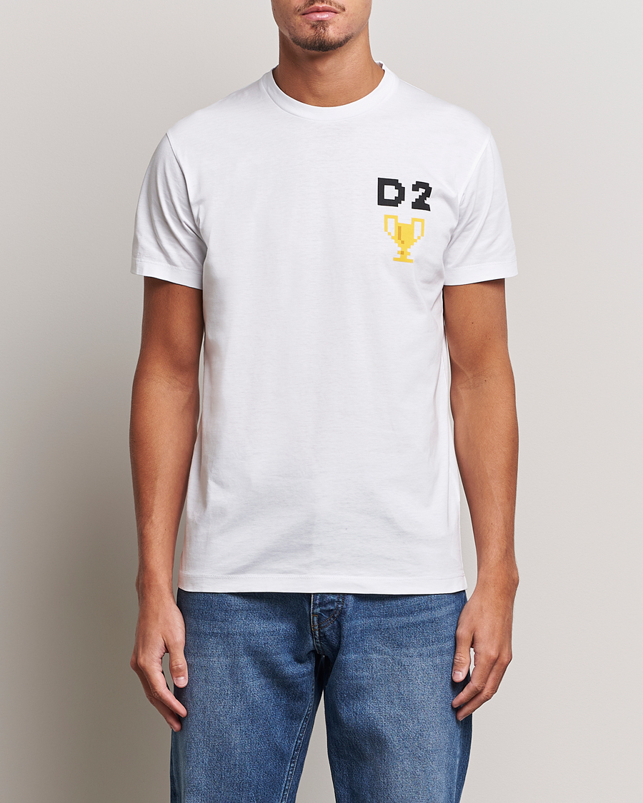 Herr | T-Shirts | Dsquared2 | Cool Fit Trophy Tee White